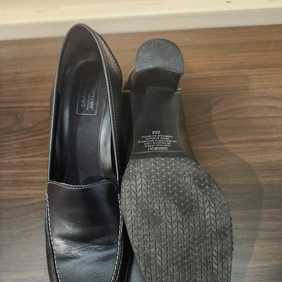 Black Loafer-Style Heels - Picture 3 of 7